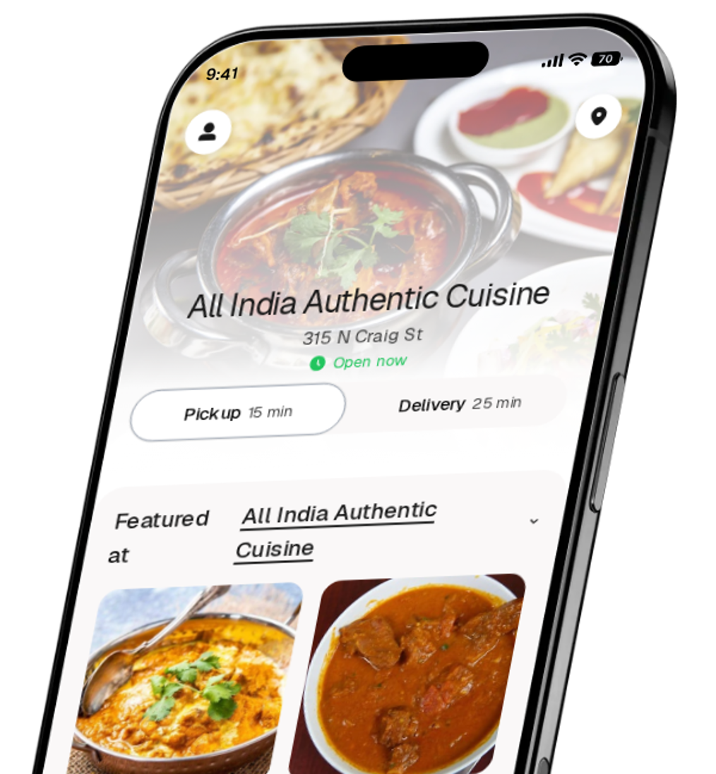 All India Authentic Cuisine app preview
