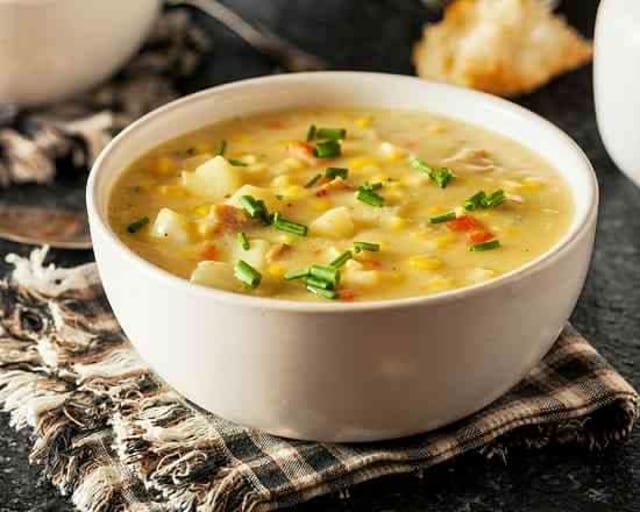 Sweet Corn Chicken Soup.